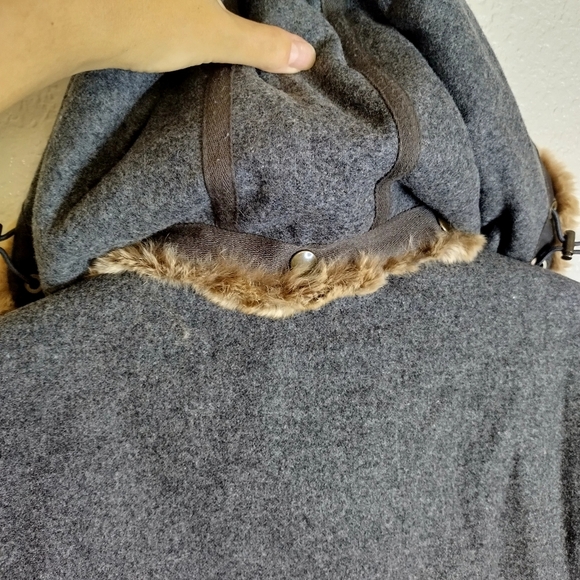 Frauenschuh rabbit fur men's parka Full Zip Winter jacket Sz L - Picture 8 of 15